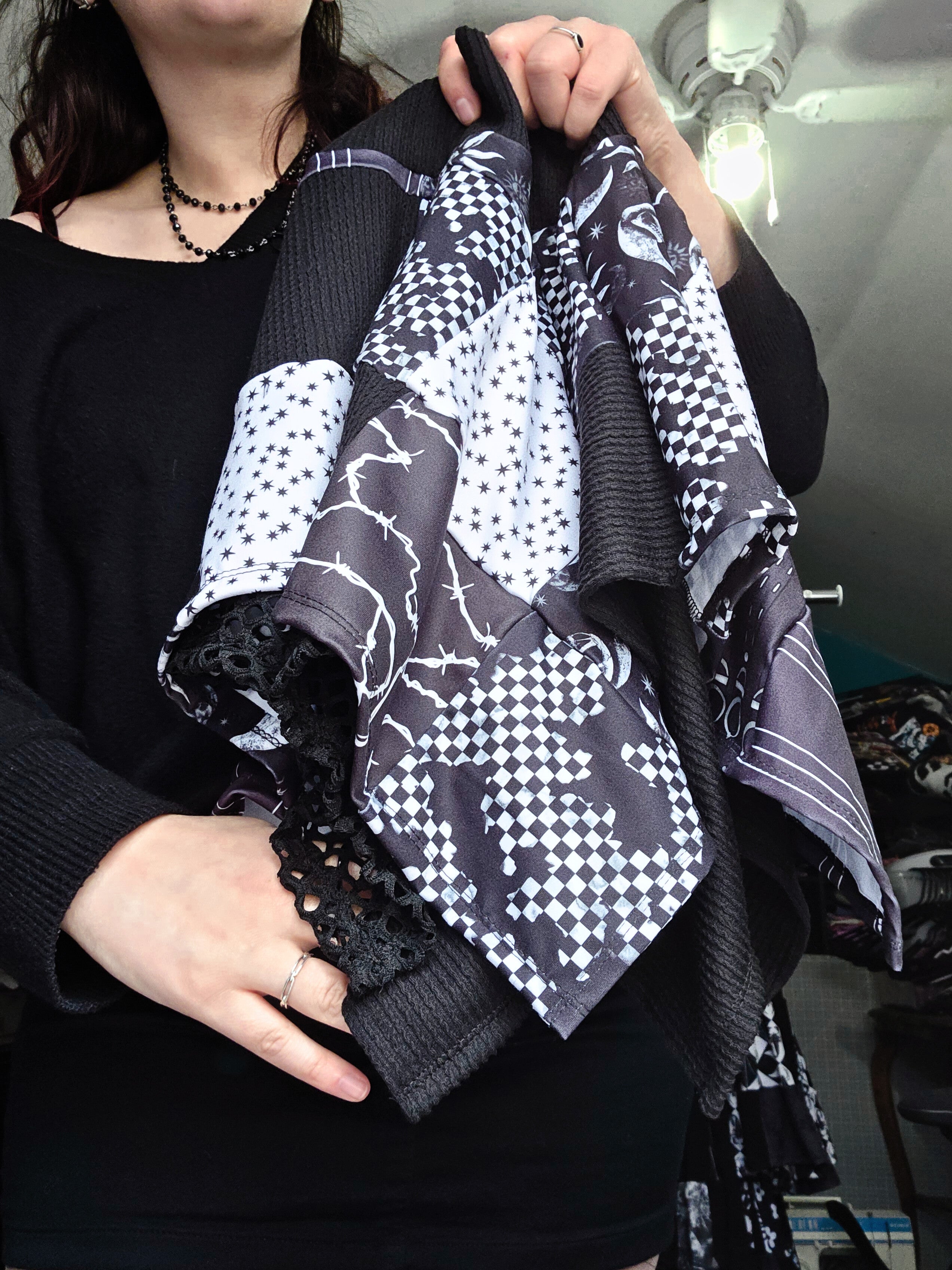 Goth Quilt Fairy Skirt Medium