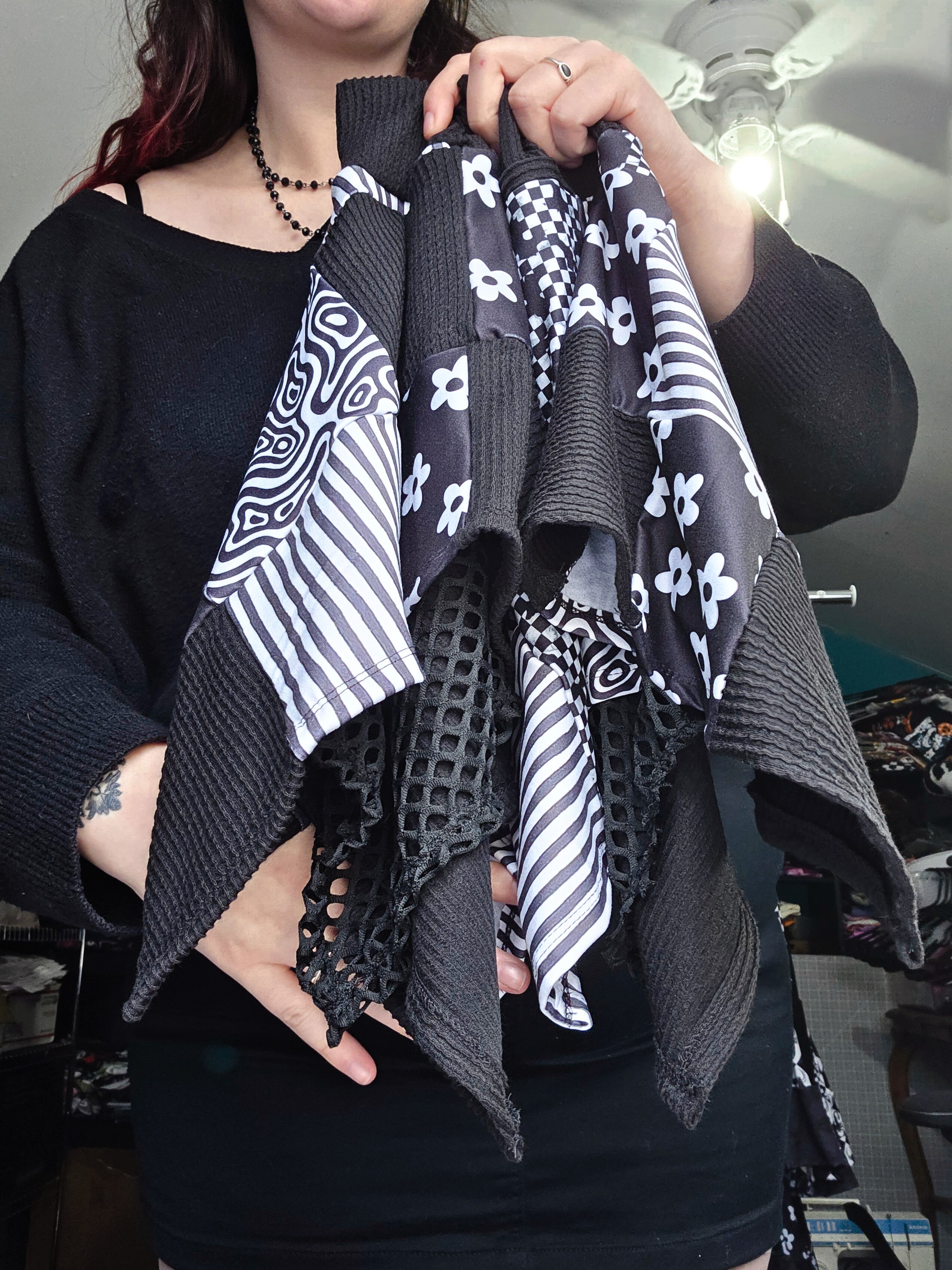 Goth Quilt Fairy Skirt Size Large