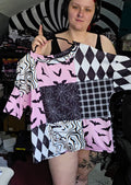 Large Comfy Patchwork Tee