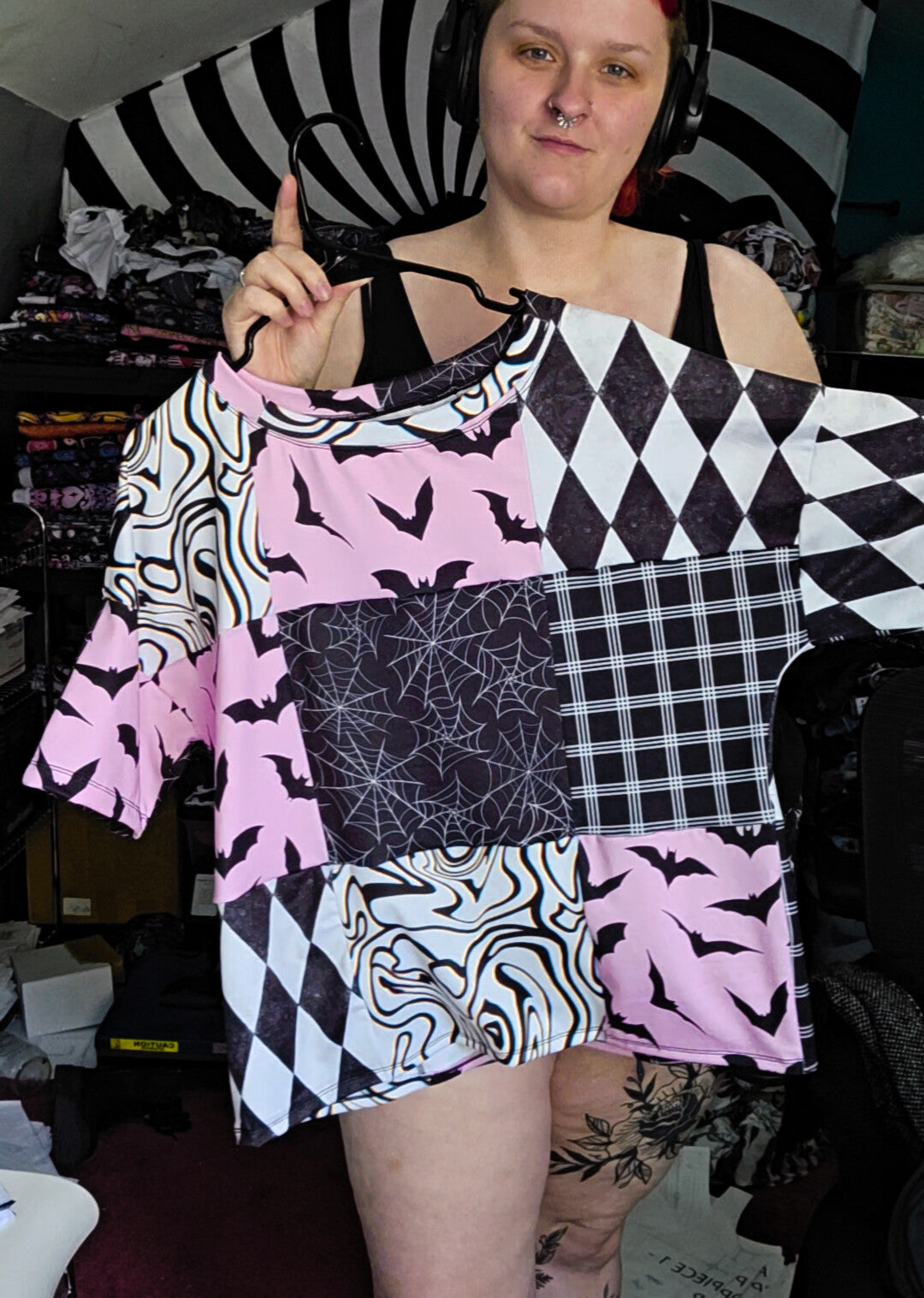 Large Comfy Patchwork Tee