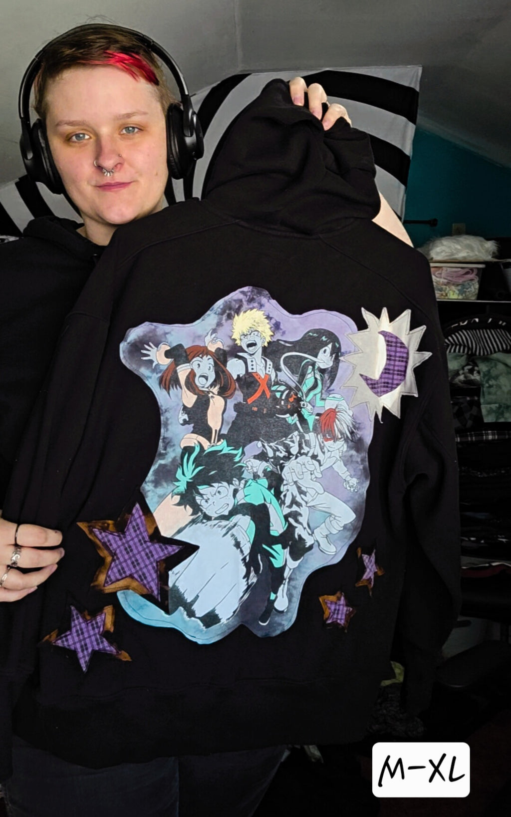 M-XL scrapbook hoodie