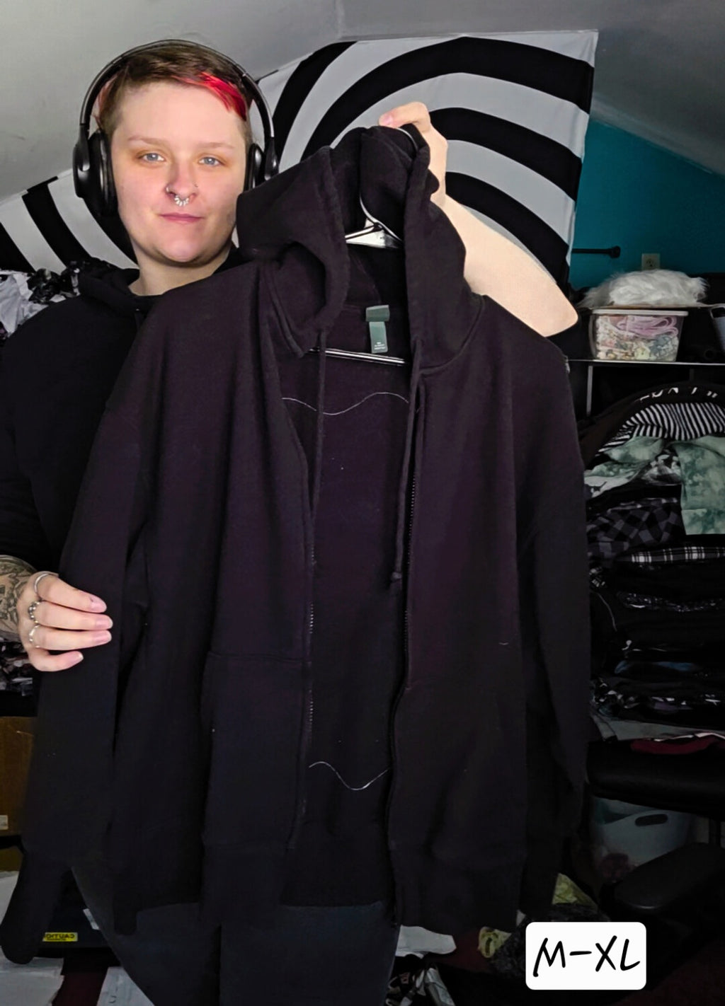 M-XL scrapbook hoodie